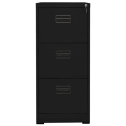 Vidaxl Filing Cabinet Black 46X62X102.5 Cm Steel - thumbnail 2