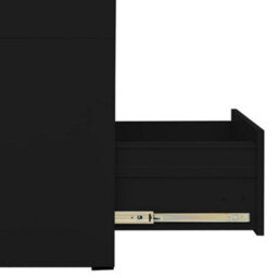 Vidaxl Filing Cabinet Black 46X62X102.5 Cm Steel - thumbnail 7