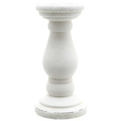 Hill Interiors Matt White Ceramic Candle Holder - image 1