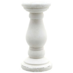 Hill Interiors Matt White Ceramic Candle Holder