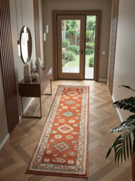 Underfoot Large Red Living Room Rug Indoor Rug Boho Soft Traditional 20mm Thick Runner Rugs - thumbnail 5