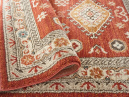 Underfoot Large Red Living Room Rug Indoor Rug Boho Soft Traditional 20mm Thick Runner Rugs - thumbnail 2