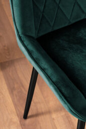 Furniturebox Uk Novara 120Cm Round Dining Table And 6 Green Pesaro Black Leg Chairs - thumbnail 9