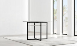 Furniturebox Adley Grey Concrete Effect And Black Metal Round Dining Table With Storage Shelf For Modern Industrial Minimalist Dining Room - thumbnail 7