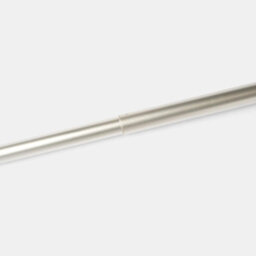 Ohs Curtain Pole Extendable 28mm Metal Finnials Twist End Rod 120-200Cm, Silver - thumbnail 4