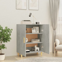 Berkfield Sideboard Concrete Grey 70X34X90 Cm Engineered Wood - thumbnail 6