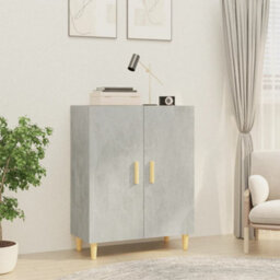 Berkfield Sideboard Concrete Grey 70X34X90 Cm Engineered Wood - thumbnail 1