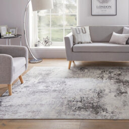 Grey Abstract Modern Easy To Clean Abstract Rug For Dining Room Bedroom And Livingroom-80 X 240Cm (Runner) - thumbnail 2