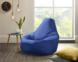 Beautiful Beanbags Adult Highback Beanbag For Indoors Or Outdoors Ready Filled Bean Bags - Blue - thumbnail 5