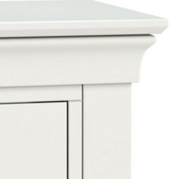 Colette White Dressing Table Set With Swivel Mirror & Stool - By Roseland Furniture - thumbnail 9