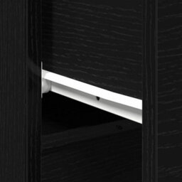 Berkfield Black Oak Sideboard 30X30X70 Cm Made Of Engineered Wood - thumbnail 9