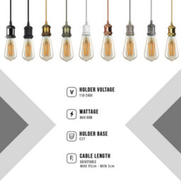 E27 Vintage Ceiling Pendant Light Fitting, Green Brass Metal With Army Green Braided Flex Cable, 1M - thumbnail 5