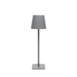 Table Lamp: 21Cm X 21Cm Sophie Allport, Rechargeable Light, Grey - thumbnail 1
