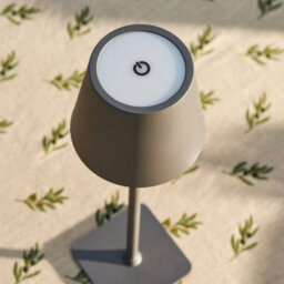 Table Lamp: 21Cm X 21Cm Sophie Allport, Rechargeable Light, Grey - thumbnail 3