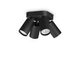 Ideal Lux Luminosa Dynamite Ceiling Spotlight Clusters Black 4X Gu10 - thumbnail 1