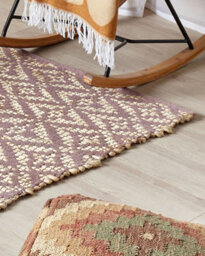 Beliani Rug Gerze Pink 80 X 150 Cm Cotton - thumbnail 4