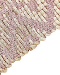 Beliani Rug Gerze Pink 80 X 150 Cm Cotton - thumbnail 6