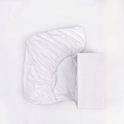 VICULII 2X Cotton Jersey Mini Cot Fitted Sheet 100X50Cm - image 1
