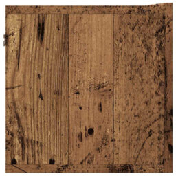 Berkfield Durable Wall Mounted Tv Cabinet Old Wood 80X30X30 Cm Engineered Wood - thumbnail 5