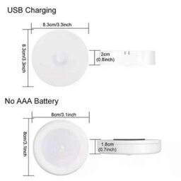 Usb Rechargeable Motion Sensor Led Night Light Wireless Magnetic Wall Mounted Lamp - thumbnail 2