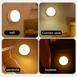 Usb Rechargeable Motion Sensor Led Night Light Wireless Magnetic Wall Mounted Lamp - thumbnail 5