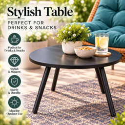 3 Piece Rattan Garden Furniture Set 3 Cushioned Sofa Chairs & Table For Patio Outdoor - thumbnail 8