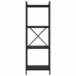 Berkfield Modern Bookcase Black Oak 40 X 30 X 118 Cm Engineered Wood - thumbnail 5