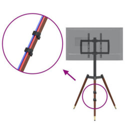 Berkfield Tv Tripod Stand For 37-65 Inch Screen Max Vesa 400X400 mm 40 Kg - thumbnail 8