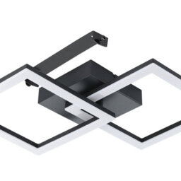 Eglo Basic Palmaves-E Black Steel & Plastic Eco Friendly Led Ceiling Light, 3000K - thumbnail 3