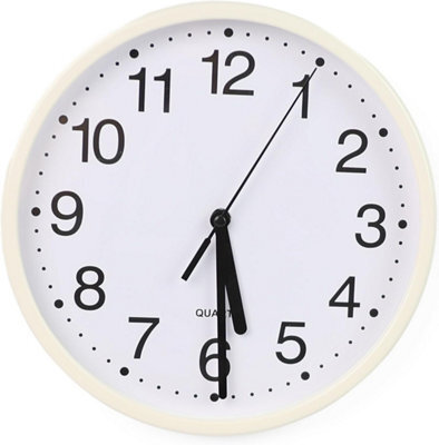 Divchi Wall Clock Silent & Non-Ticking Modern Battery Operated Digital Quiet Sweep Office Home School Kitchen Decor Clocks White - image 1