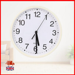 Divchi Wall Clock Silent & Non-Ticking Modern Battery Operated Digital Quiet Sweep Office Home School Kitchen Decor Clocks White - thumbnail 7