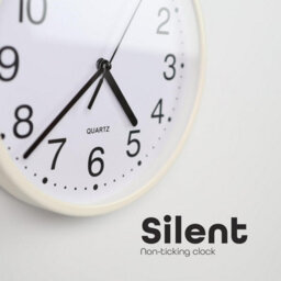 Divchi Wall Clock Silent & Non-Ticking Modern Battery Operated Digital Quiet Sweep Office Home School Kitchen Decor Clocks White - thumbnail 3