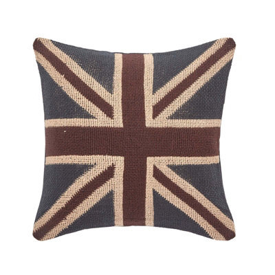 Homescapes Jacquard Union Jack Cushion Cover British Flag Tapestry 45 X 45 Cm - image 1