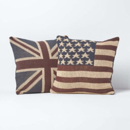 Homescapes Jacquard Union Jack Cushion Cover British Flag Tapestry 45 X 45 Cm - thumbnail 5