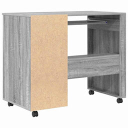 Berkfield Modern Grey Computer Desk Grey Sonoma Engineered Wood Medium - thumbnail 8
