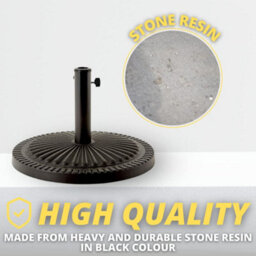 Heavy Duty Garden Parasol Umbrella Base - Weatherproof Victorian Style - 14Kg - thumbnail 2