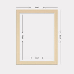 Ak Frames 8X6 Ivory Picture Mounts To Fit 7X5 Aperture Size - Mount Board Only (No Frame Included) - thumbnail 3