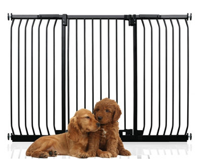 Bettacare Extra Tall Elite Dog Gate, 161Cm - 170Cm, Matt Black, Extra Tall 96.8Cm In Height, Pressure Fit Pet Gate - image 1