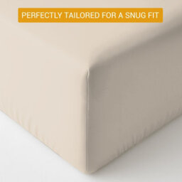 Lazzaro Premium 400 Thread Count Egyptian Cotton Double Size Fitted Sheet Durable Natural Cotton Deep Fitted Sheets - thumbnail 6