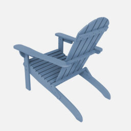 Sweeek. Acacia Wood Armchair With Armrests Kerina Blue 90X71X91.5 Cm - thumbnail 6