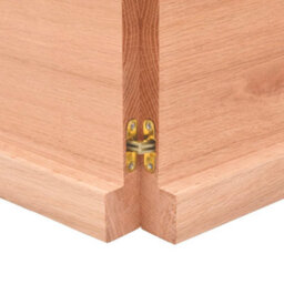 Berkfield Wall Shelf Light Brown 120X30X4 Cm Treated Solid Wood Oak - thumbnail 3