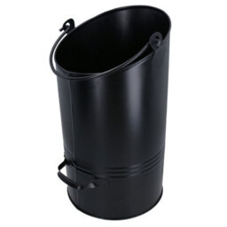 AB Tools Eclipse Coal Hod Black Metal Ash Tidy Bin Coal Carrier Fire Log Burner Kindling - thumbnail 2