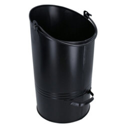 AB Tools Eclipse Coal Hod Black Metal Ash Tidy Bin Coal Carrier Fire Log Burner Kindling - thumbnail 1