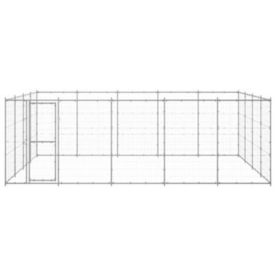 Berkfield Durable Outdoor Dog Kennel Galvanised Steel 24.2 M2 - image 1
