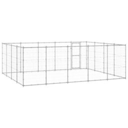 Berkfield Durable Outdoor Dog Kennel Galvanised Steel 24.2 M2 - thumbnail 4