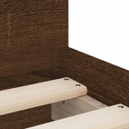 Berkfield Bed Frame With Drawers Without Mattress Brown Oak 90X190 Cm Single - thumbnail 9