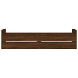 Berkfield Bed Frame With Drawers Without Mattress Brown Oak 90X190 Cm Single - thumbnail 6
