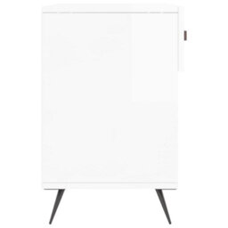 Walplus Shoe Bench High Gloss White 102X35X55 Cm Engineered Wood - thumbnail 7