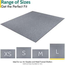 Trail Outdoor Leisure Fleece Tent & Awning Carpet Groundsheet Grey -290X290Cm - thumbnail 5