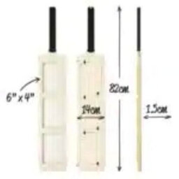 Balvi Wooden Cricket Bat 3 Picture Photo Frame - thumbnail 3
